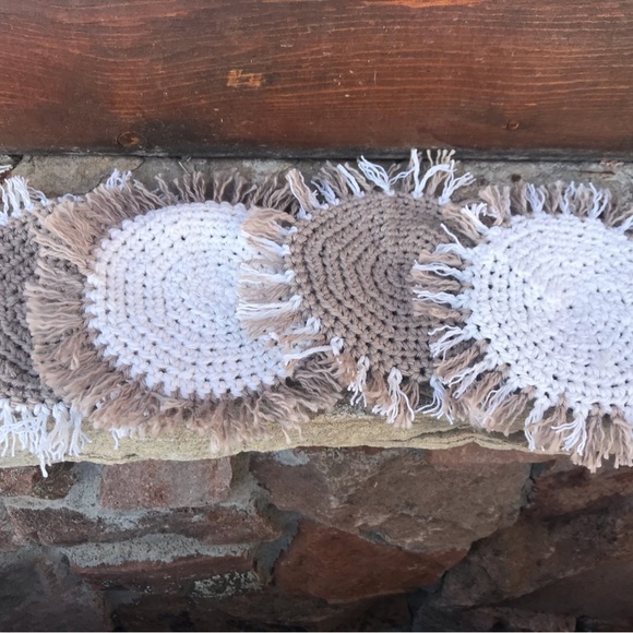 HandMade Boho Style Mug Rugs (4) - Picture 2 of 9